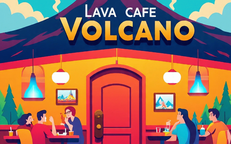 Lava cafe volcano