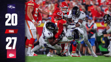 kansas city chiefs vs baltimore ravens match player stats