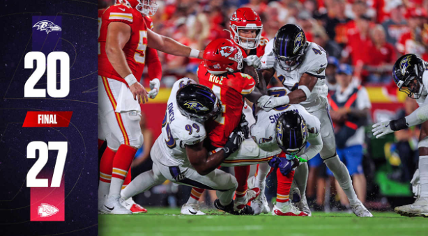 kansas city chiefs vs baltimore ravens match player stats